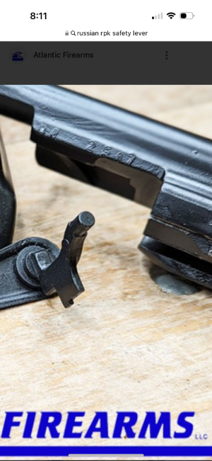 Russian molot rpk selector lever