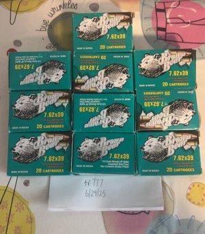 Brown Bear 7.62x39 Ammo
