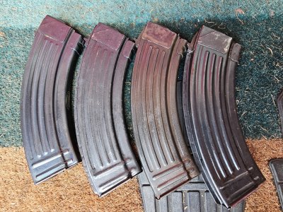 3 Chinese transitional mags & one flatback