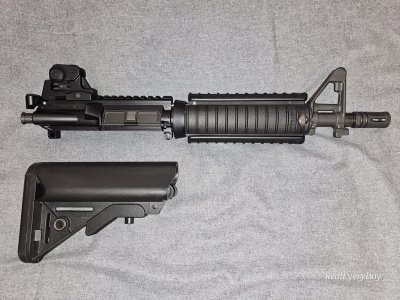 V7 PDW upper, Colt Mk18 mod 0 upper, GGP OC V4 complete slide, Ruger TD barrels, 14" Mossberg bbl kits, Benelli barrel & parts