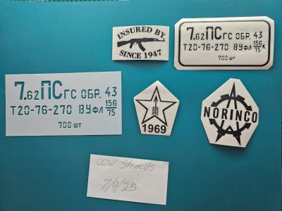 Decals and stencils