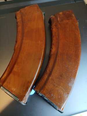Pair of Russian 762x39 Bakelite mags Tula and Izzy