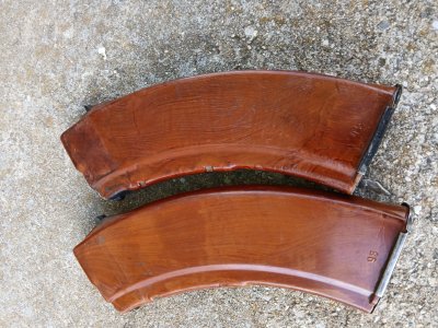 Pair of Russian 762x39 Bakelite mags Tula and Izzy