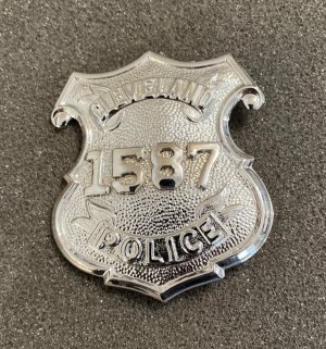 Obsolete vintage 1970’s Cleveland police badge