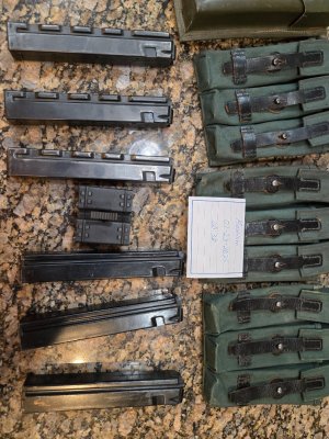 HK Mp5 straight mags and mag pouches