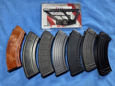7.62x39 AK 30rd mags, Arsenal SM-13 Black mount
