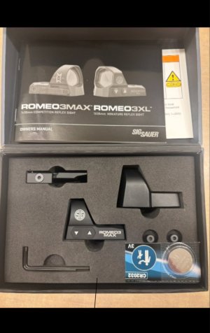 WTS- New Sig Romeo 3 max red dot