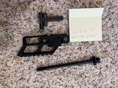 RS Regulate AK-314MS, RPK rearsight, Yugo Stock Bolt