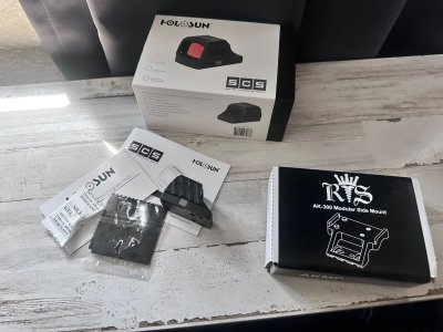 Holosun scs 320 green dot and Rs regulate AKMP mount