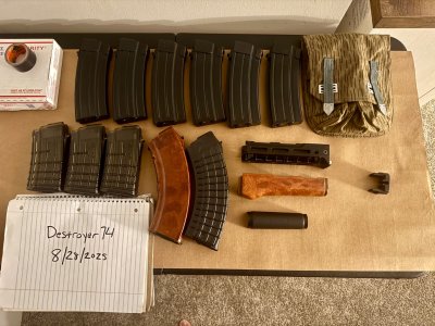 AK Mags and furniture. Bakelite, ((10)) waffles, Wiegers!