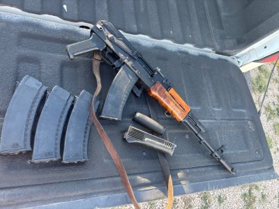 Bulgy 74 sidefolder with Original barrel and military 4.5 trunnion