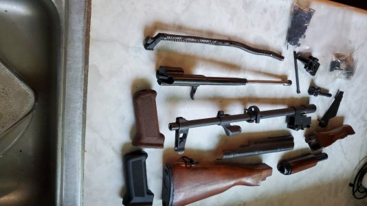 Romy/Polish "skinny"bakelite grips, SAR 1 parts kit