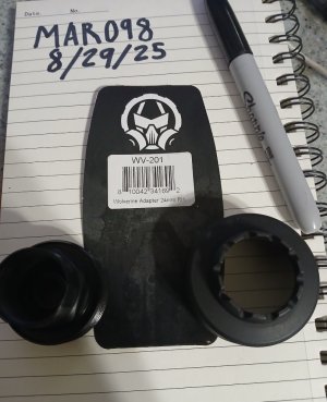 Dead air wolverine 24mm thread insert and collar