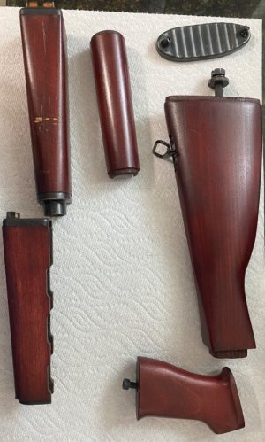 Zastava USA Serbian red ZPAP M70 wood furniture