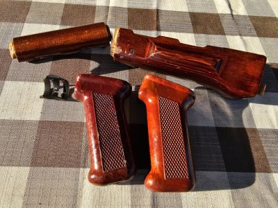 Russian akm handguards with bake grip