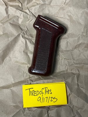 Russian Tula Bakelite Pistol Grip