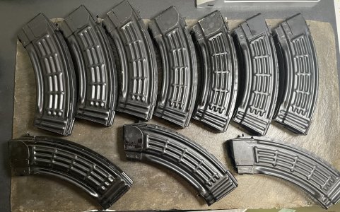 Russian aluminum waffle 7.62x39 AKM mags