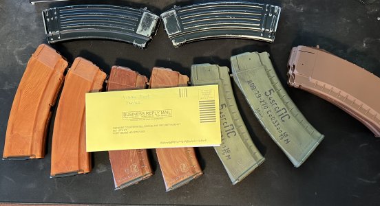 Price Drop 5.45 Magazines - Nice EGs, Tantals, Fakelite, “7n6 custom paint”