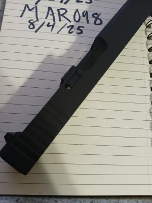Glock 19 oem optics cut spare slide