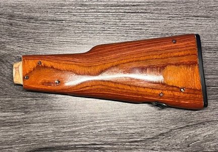 Refinished Polish Surplus Wood Butt Stock for MILLED / SAM7R /SAM5, Unissued NOS