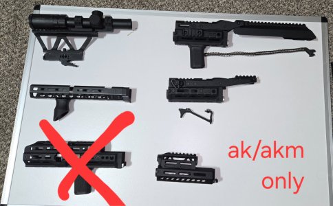 AK handguards, magazines, accesories (JMAC, Midwest Industries, JL Billet)