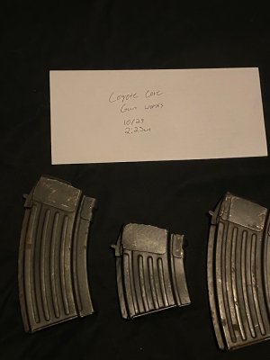 Single stack Romanian 7.62x39 Magazines