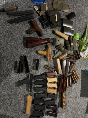 Handguards, dongs, cleaning kits, Russian, Hungarian little bit of everything