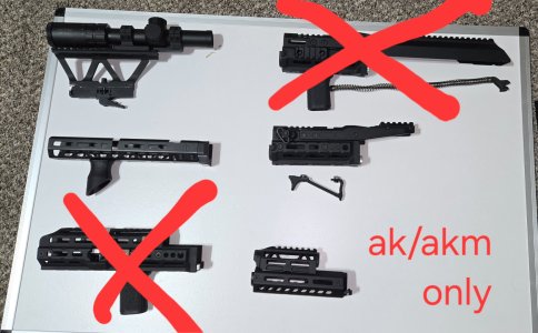 AK handguards, accesories (JMAC, Midwest Industries, JL Billet)