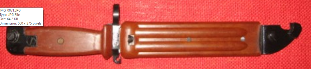 Chinese NDM-86 bayonet