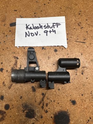 Bulgarian AK74 takeoff Front sight base and gasblock