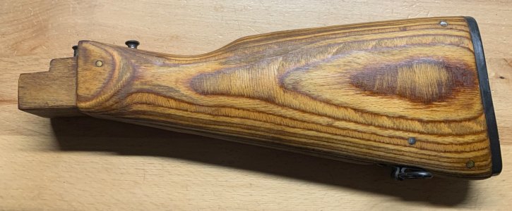 NOS AK Barrel, Russian Plum Uppers W/FLECKS, Romy BLONDE AK Stock, Russian: AK-47 Palmswell HG’s, Chinese Railed Top Cover, Digital Pouch