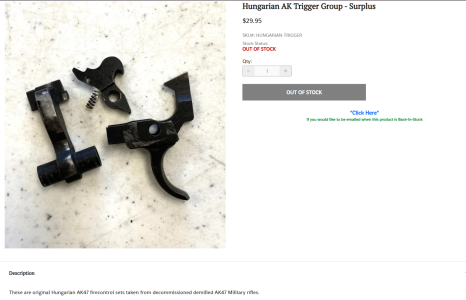 Hungarian ak trigger pack