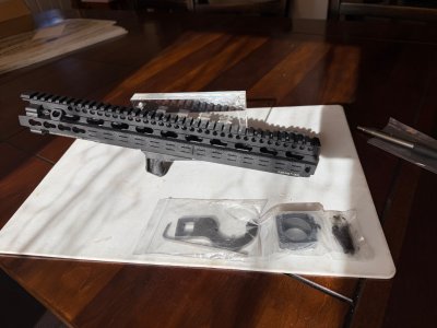 DDM4v11 15 inch rail with extras