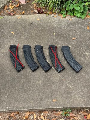 45rd Ribbed Molot Mags and Circle 10 Waffle
