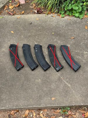 45rd Ribbed Molot Mags and Circle 10 Waffle
