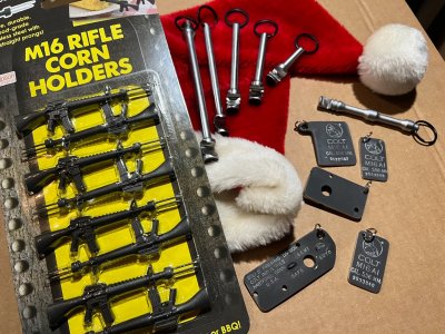 WTS COLT M16A1 Keychains and Magnets [made from demilled A1 pieces] and M16 CORN HOLDERS