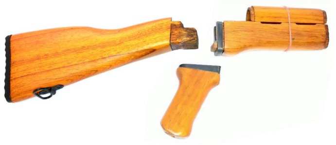 WTB Type 56 Stock and Pistol grip in blonde finish + Chinese ak sling