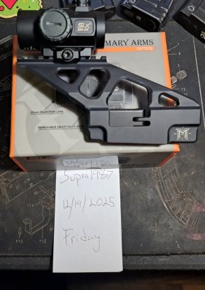 Primary arms md25 red dot and ak master mount