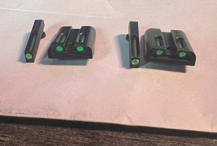 Glock 20/21/29/30 10mm/45acp TRUGLO TFO Fiber Optic Tritium Night Sights Green/Green *CHEAP*
