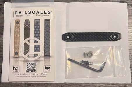 RailScales HTP 2.5-slot Matrix Black MLOK 1-piece ONLY $13 shipped