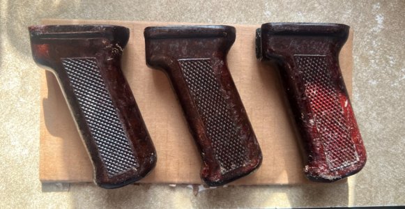 6 Bakelite pistol grips