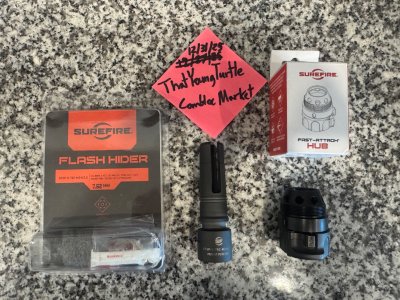 Surefire AK Flash Hider 24x1.5 & 7.62 Hub Adapter