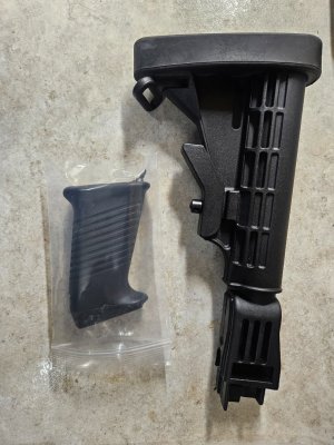 Saiga stock and grip, 223 Bolt, carrier, recoil spring