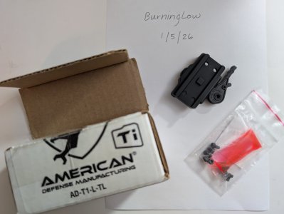 ADM T1/T2 Low Mount Titanium Latch AD-T1-L-TL