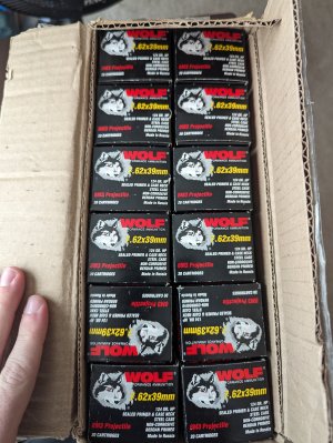 1,000 rd case of Wolf 762x39 8m3