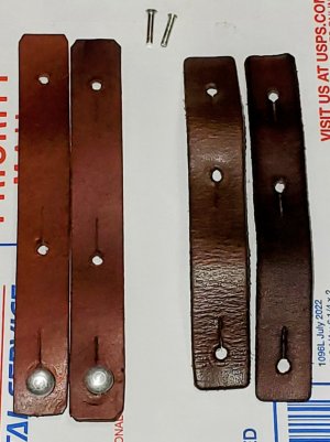 CHINESE SKS SLING LEATHER TABS (2 SETS) & SKS GAS TUBE FERRULE RIVETS