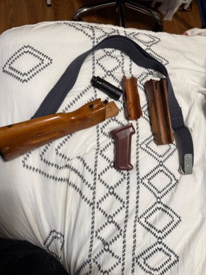 Bulgarian ak74 wood Furniture set