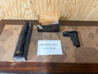 M4E1 Stripped Lower Receiver, SBA3, Leupold scope