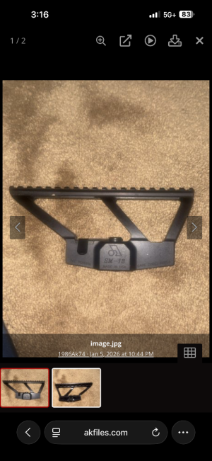 Arsenal rail,long range scope,mags,etc