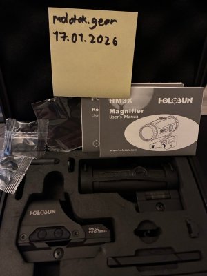 WTS Holosun HS510C holographic sight & HM3X magnifier